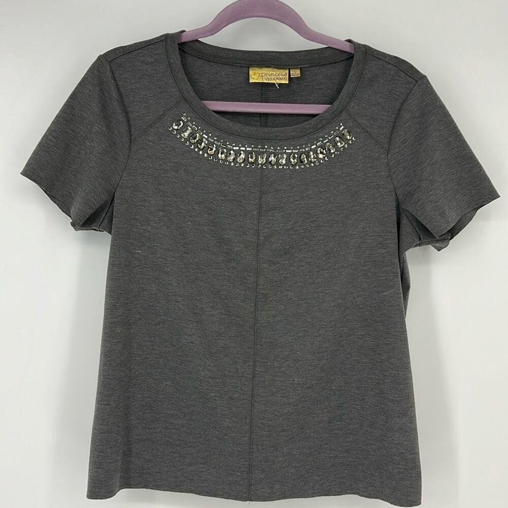 Princess Vera Wang Short Sleeve Shirt Women's Large NWOT